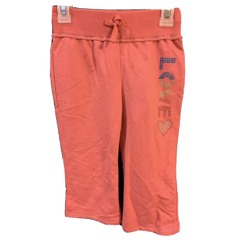 One Step Up Girls Sweatpants 6 New with Tags Love Pink Bling Sparkle Comfy Cute